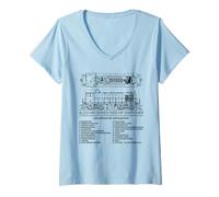 Women's ALCO HH Series 1000 HP American Switcher Diagrams V-Neck T-Shirt
