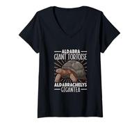 Womens Aldabra Giant Tortoise V-Neck T-Shirt