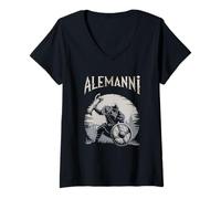Womens Alemanni Ancient Germanic Tribe V-Neck T-Shirt