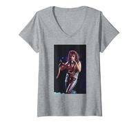 Womens Alice Cooper Hey Stoopid Tour Live With Snake Wembley 1991 V-Neck T-Shirt