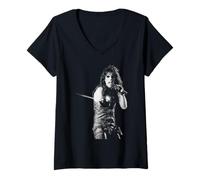 Womens Alice Cooper Live Constrictor The Nightmare Returns Tour V-Neck T-Shirt