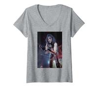 Womens Alice Cooper Live On Stage Hey Stoopid Tour Wembley 1991 V-Neck T-Shirt