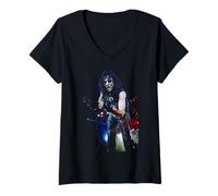 Womens Alice Cooper Live On Stage Wembley Hey Stoopid Tour 1991 V-Neck T-Shirt