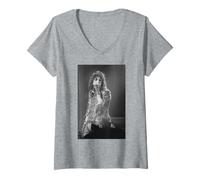Womens Alice Cooper Live Touring Constrictor Album 1986 V-Neck T-Shirt