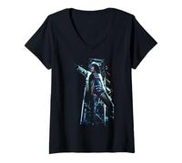 Womens Alice Cooper Of Hollywood Vampires On Hey Stoopid Tour V-Neck T-Shirt