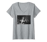 Womens Alice Cooper Snake Constrictor Album Tour 1986 V-Neck T-Shirt