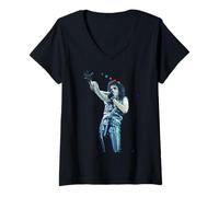 Womens Alice Cooper Snake Hey Stoopid Tour Live Hollywood Vampires V-Neck T-Shirt