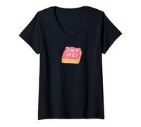 Women's Alice in Wonderland - Eat Me - Magic Cake V-Neck T-Shirt