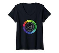 Womens Alkaline Diet Ph Scale V-Neck T-Shirt