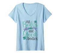 Women's All Bodies are Good Bodies Appearance Body Shaming Mocking V-Neck T-Shirt
