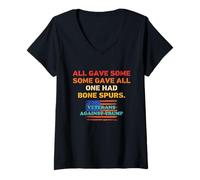 Womens All Gave Some Some Gave All One Had Bone Spurs V-Neck T-Shirt
