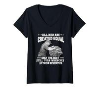 Women's All Men are Created Equal The Best Turn Wrenches Seventies V-Neck T-Shirt