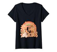 Womens All My Hope is in Jesus V-Neck T-Shirt