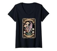 Women's All Plants are Edible Some Only Once Funny Plant Lover Tarot V-Neck T-Shirt