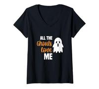 Women's All The Ghouls Love me V-Neck T-Shirt