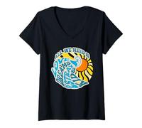 Women's All We Need is Love Dreams and skz Summer Divine Design V-Neck T-Shirt