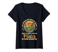 Women's All Women are Created Equal Only The Best Pilates V-Neck T-Shirt