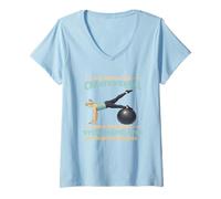 Women's All Women are Created only The Best Still do Pilates in 70s V-Neck T-Shirt