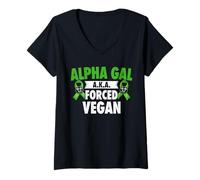 Women's Alpha Gal Syndrome Warrior V-Neck T-Shirt
