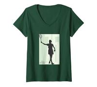 Womens Althea Gibson Merch | Grand Slam Champ Tennis Legend | AG008 V-Neck T-Shirt
