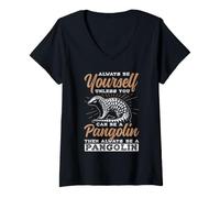Women's Always Be Yourself Unless You Can Be a Pangolin V-Neck T-Shirt