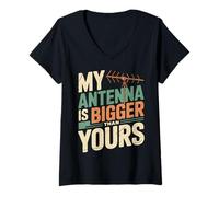 Womens Amateur Operator Equipment Ham Radio Antenna V-Neck T-Shirt