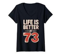 Womens Amateur Operator Telegraph Code 73 Ham Radio V-Neck T-Shirt