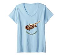 Womens Amazing Foods of the World Humor - Cyprus Souvlaki V-Neck T-Shirt