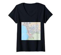 Womens Amazing Marseille French City Art Souvenir V-Neck T-Shirt