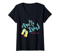 Women's Amelia Island Florida V-Neck T-Shirt