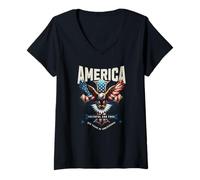 Women's America 250th Anniversary 1776 2026 V-Neck T-Shirt