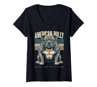 Women's American Bully Biggest Baby in The House V-Neck T-Shirt