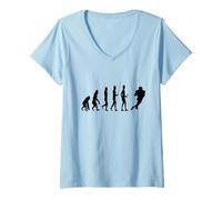 Womens American Football Evolution V-Neck T-Shirt