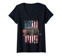 Women's American Mole Star-Nosed Mole US Star-Nosed Mole V-Neck T-Shirt