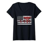 Women's American Pharmacy Technician RX Crew CPhT V-Neck T-Shirt