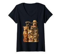 Womens American Pit Bull Terrier V-Neck T-Shirt
