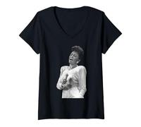 Women's American R&B Singer Tour By Stephen Wright V-Neck T-Shirt