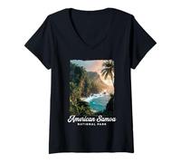 Women's American Samoa National Park V-Neck T-Shirt