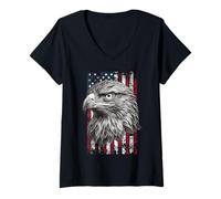 Women's American Steppe Eagle US Steppe Eagle V-Neck T-Shirt