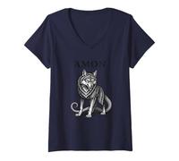 Women's Amon Whimsy in the Wild Unknown V-Neck T-Shirt