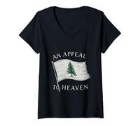 Womens an Appeal to Heaven Pine Tree Flag Alito Tee V-Neck T-Shirt