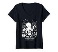 Womens An Octopus's Garden Needs Clean Water V-Neck T-Shirt