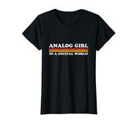 Womens Analog Girl in a Digital World T-Shirt