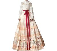 Women's Ancient Chinese HanFu Dress Stand-up Collar Traditional Outfit