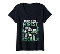 Womens And Into The Forest I Go To Lose My Mind And Find My Soul V-Neck T-Shirt