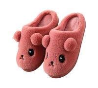 Women's and Men's Slippers: Closed Plush Slides, Elegant Cute House Slippers, Memory Foam Cotton Slippers, Animals, Winter Slippers, Soft Slippers, Non-Slip Slippers, Household Shoes, hot pink, 5