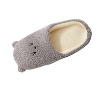 Women's and Men's Slippers: Closed Winter Slippers Felt Sole Cute Teddy Fleece House Slippers Animals Cotton Slippers Memory Foam Household Shoes Warm Slippers Indoor Home Shoes, coffee, 42-43