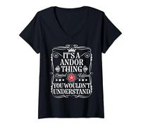 Women's Andor Name Its A Andor Thing You Wouldn't Understand V-Neck T-Shirt, Black, XX-Large