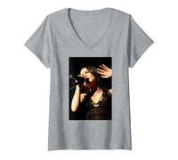 Women's Andrea Corr of The Corrs Borrowed Heaven Tour 2004 V-Neck T-Shirt
