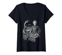 Women's Andrew Jackson BBQ Grilling Grill Meat Barbecue V-Neck T-Shirt